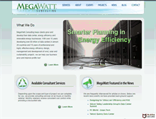 Tablet Screenshot of megawattconsulting.com